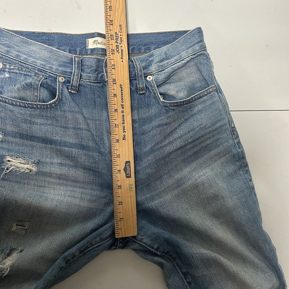 Madewell Perfect Vintage Distressed Straight Leg Jeans Size 28 - Picture 6 of 11